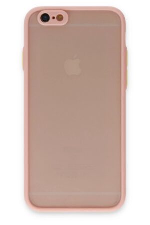 iPhone 6 Kılıf Montreal Silikon Kapak - Pembe-(5796)