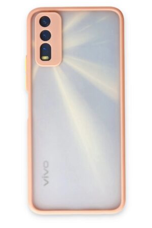 Vivo Y11S Kılıf Montreal Silikon Kapak - Pembe-(5796)
