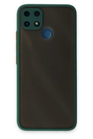 Realme C25 Kılıf Montreal Silikon Kapak - Yeşil-(5796)