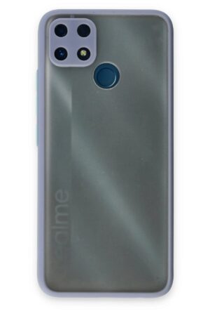 Realme C25 Kılıf Montreal Silikon Kapak - Gri-(5796)