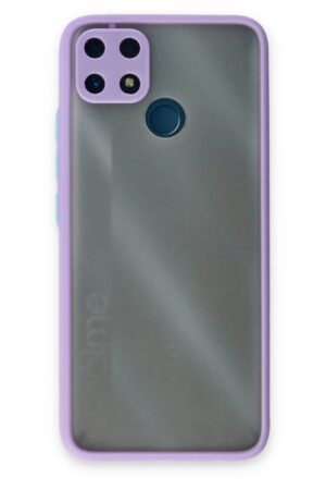 Realme C25 Kılıf Montreal Silikon Kapak - Mor-(5796)