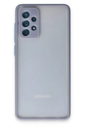Samsung Galaxy A72 Kılıf Montreal Silikon Kapak - Gri-(5796)