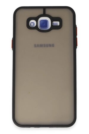 Samsung Galaxy J7 Kılıf Montreal Silikon Kapak - Siyah-(5796)