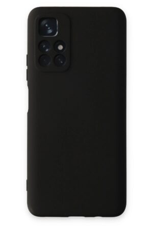 Xiaomi Redmi Note 11T Kılıf Nano içi Kadife Silikon - Siyah-(5796)