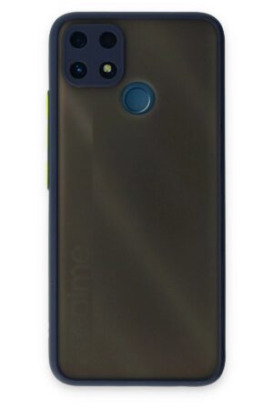 Realme C25 Kılıf Montreal Silikon Kapak - Lacivert-(5796)