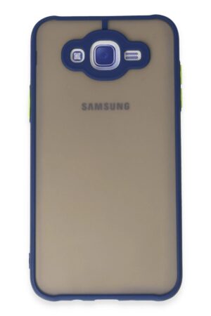 Samsung Galaxy J7 Kılıf Montreal Silikon Kapak - Lacivert-(5796)