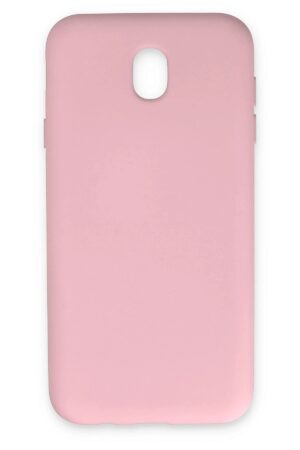 Samsung Galaxy J7 Pro / J730 Kılıf Nano içi Kadife Silikon - Pudra-(5796)