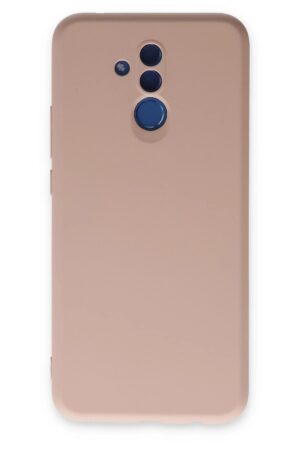 Huawei Mate 20 Lite Kılıf Nano içi Kadife Silikon - Pudra-(5796)