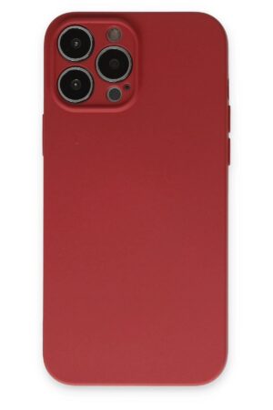 iPhone 13 Pro Kılıf Nano içi Kadife Silikon - Kiremit-(5796)