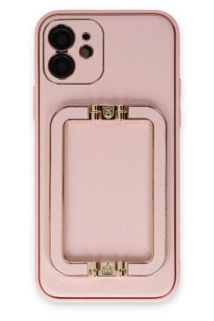 iPhone 12 Kılıf Coco Elit Kapak - Pembe-(5796)