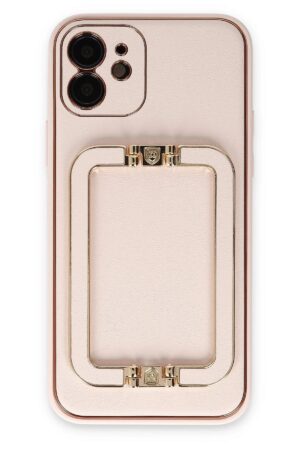 iPhone 12 Kılıf Coco Elit Kapak - Pudra-(5796)