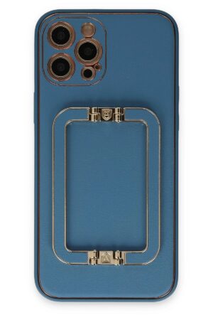iPhone 12 Pro Kılıf Coco Elit Kapak - Mavi-(5796)