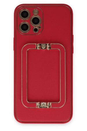 iPhone 12 Pro Max Kılıf Coco Elit Kapak - Kırmızı-(5796)