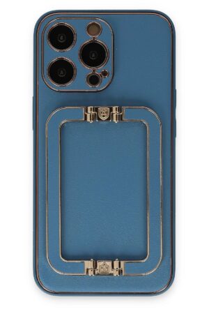 iPhone 13 Pro Kılıf Coco Elit Kapak - Mavi-(5796)