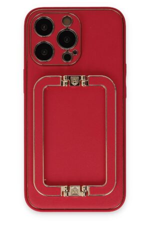 iPhone 13 Pro Max Kılıf Coco Elit Kapak - Kırmızı-(5796)