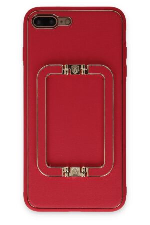 iPhone 7 Plus Kılıf Coco Elit Kapak - Kırmızı-(5796)