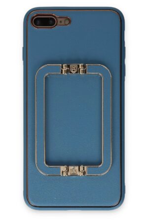 iPhone 7 Plus Kılıf Coco Elit Kapak - Mavi-(5796)