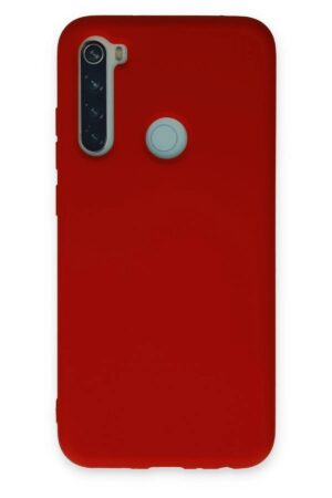 Xiaomi Redmi Note 8 Kılıf Nano içi Kadife Silikon - Kırmızı-(5796)