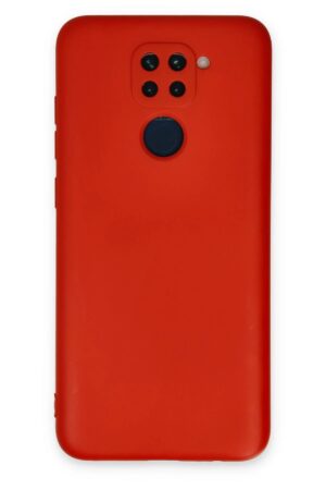 Xiaomi Redmi Note 9 Kılıf Nano içi Kadife Silikon - Kırmızı-(5796)