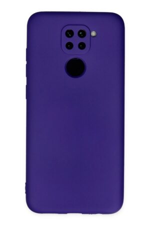 Xiaomi Redmi Note 9 Kılıf Nano içi Kadife Silikon - Mor-(5796)