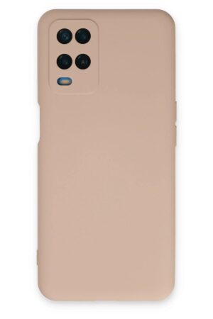 Oppo A54 4G Kılıf Nano içi Kadife Silikon - Pudra-(5796)