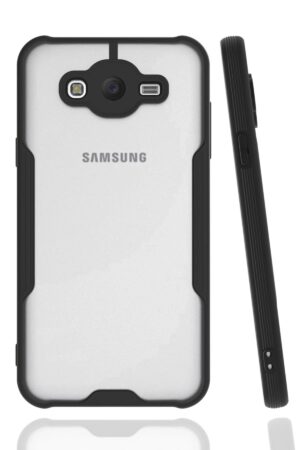 Samsung Galaxy J7 Kılıf Platin Silikon - Siyah-(5796)