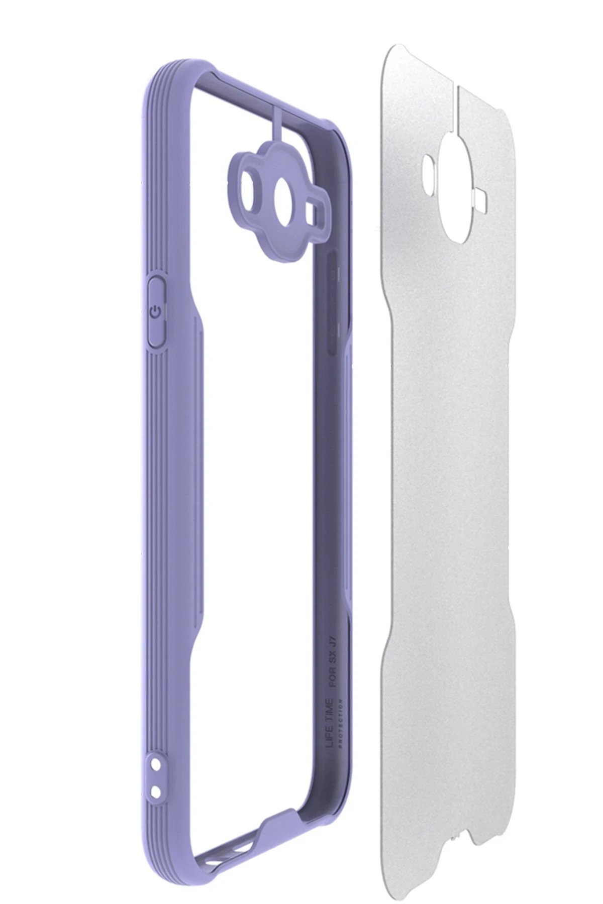 Samsung Galaxy J7 Kılıf Platin Silikon - Sarı-(5796) - Görsel 2