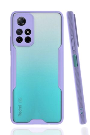 Xiaomi Redmi Note 11T Kılıf Platin Silikon - Lila-(5796)