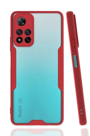 Xiaomi Redmi Note 11 Pro Plus 5G Kılıf Platin Silikon - Kırmızı-(5796)