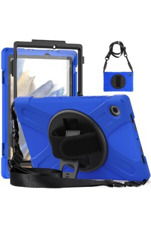 Samsung Galaxy X200 Tab A8 10.5 Kılıf Amazing Tablet Kapak - Mavi-(5796)