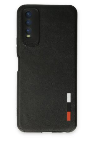 Vivo Y11S Kılıf Loop Deri Silikon - Siyah-(5796)