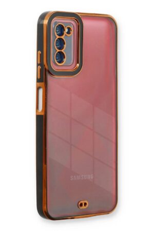 Samsung Galaxy A03S Kılıf Liva Lens Silikon - Siyah-(5796)