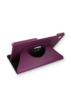 Samsung Galaxy X200 Tab A8 10.5 Kılıf 360 Tablet Deri Kılıf - Mürdüm-(5796)