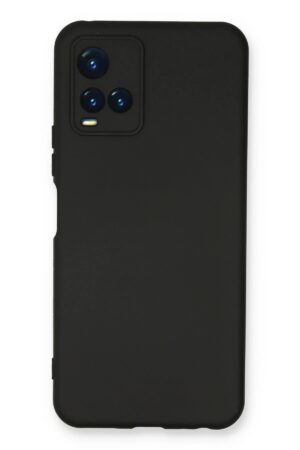 Vivo Y21S Kılıf Nano içi Kadife Silikon - Siyah-(5796)