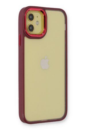 iPhone 12 Kılıf Dora Kapak - Kırmızı-(5796)