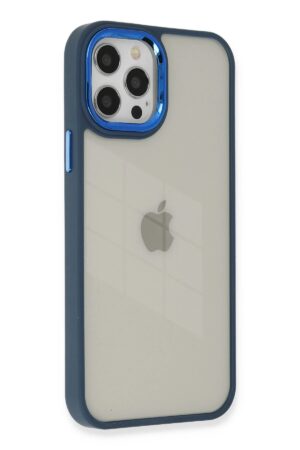 iPhone 12 Pro Max Kılıf Dora Kapak - Mavi-(5796)