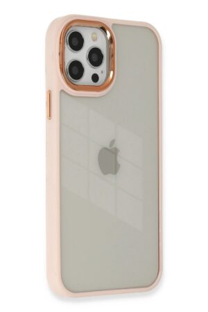 iPhone 12 Pro Max Kılıf Dora Kapak - Pudra-(5796)