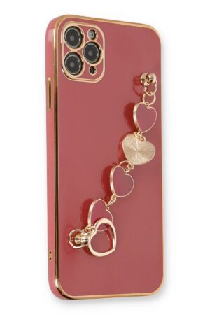 iPhone 11 Pro Kılıf Esila Silikon - Kırmızı-(5796)