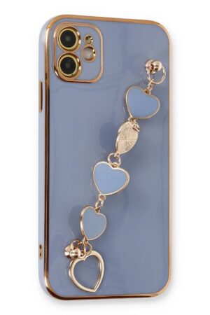 iPhone 12 Kılıf Esila Silikon - Gri-(5796)