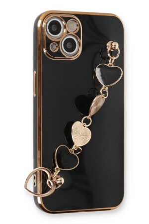 iPhone 13 Kılıf Esila Silikon - Siyah-(5796)