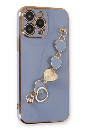 iPhone 13 Pro Max Kılıf Esila Silikon - Gri-(5796)