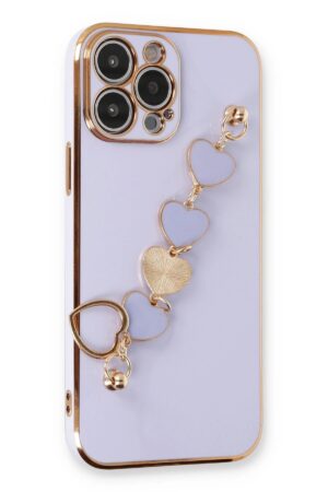 iPhone 13 Pro Max Kılıf Esila Silikon - Lila-(5796)