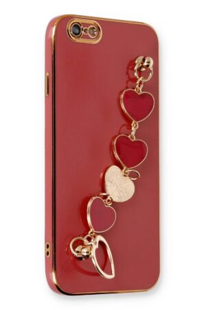 iPhone 6 Kılıf Esila Silikon - Kırmızı-(5796)