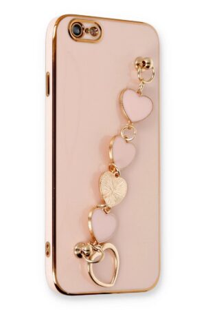 iPhone 6 Kılıf Esila Silikon - Pudra-(5796)