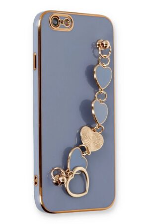 iPhone 6 Kılıf Esila Silikon - Gri-(5796)