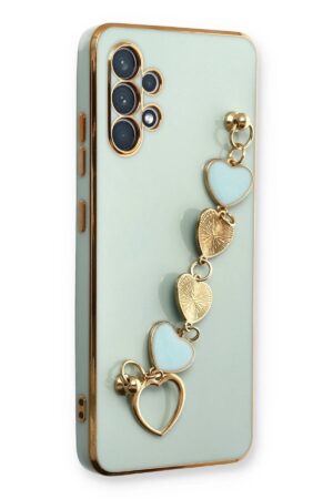 Samsung Galaxy A32 Kılıf Esila Silikon - Su Yeşili-(5796)