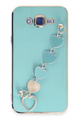 Samsung Galaxy J7 Kılıf Esila Silikon - Su Yeşili-(5796)
