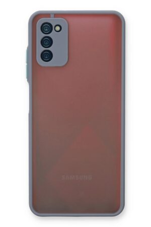 Samsung Galaxy A03S Kılıf Montreal Silikon Kapak - Gri-(5796)