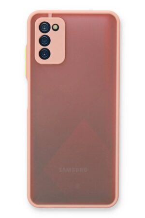 Samsung Galaxy A03S Kılıf Montreal Silikon Kapak - Pembe-(5796)