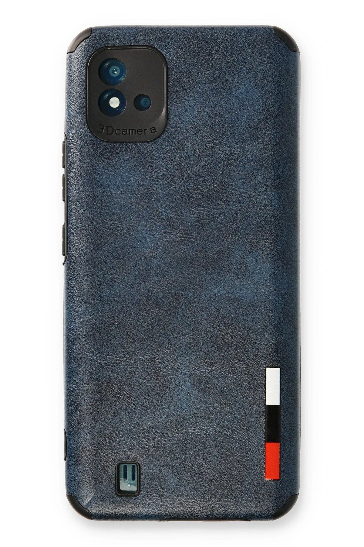 Realme C11 2021 Kılıf Loop Deri Silikon - Lacivert-(5796)